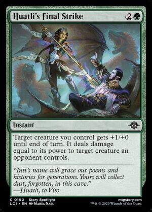 Huatli's Final Strike - Foil<br /><span class="collector-number">Collector No. </span>