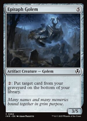 Epitaph Golem<br /><span class="collector-number">Collector No. </span>