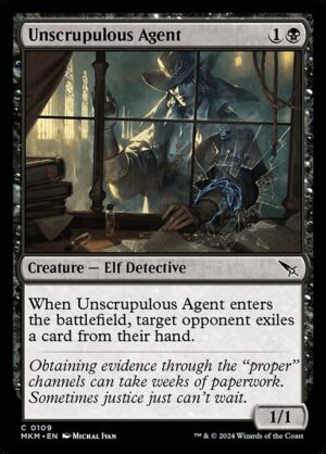 Unscrupulous Agent<br /><span class="collector-number">Collector No. 109</span>