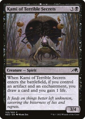 Kami of Terrible Secrets - Foil<br /><span class="collector-number">Collector No. </span>