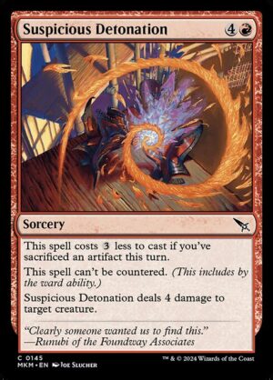 Suspicious Detonation<br /><span class="collector-number">Collector No. 145</span>