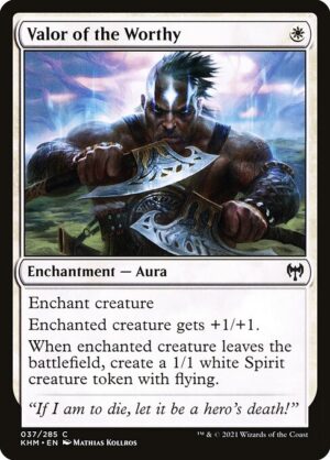 Valor of the Worthy - Foil<br /><span class="collector-number">Collector No. </span>