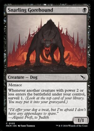 Snarling Gorehound<br /><span class="collector-number">Collector No. 105</span>
