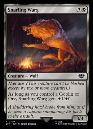 Snarling Warg - Foil<br /><span class="collector-number">Collector No. </span>