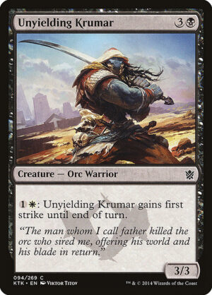 Unyielding Krumar<br /><span class="collector-number">Collector No. </span>