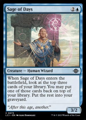 Sage of Days - Foil<br /><span class="collector-number">Collector No. </span>