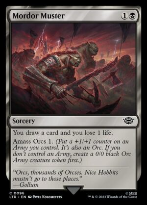 Mordor Muster - Foil<br /><span class="collector-number">Collector No. </span>