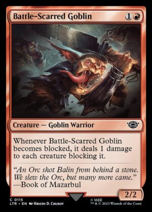 Battle-Scarred Goblin - Foil<br /><span class="collector-number">Collector No. </span>