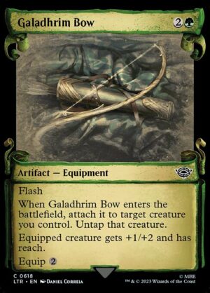 Galadhrim Bow (Showcase Scrolls) - Foil<br /><span class="collector-number">Collector No. 618</span>