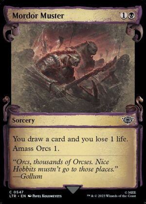 Mordor Muster (Showcase Scrolls) - Foil<br /><span class="collector-number">Collector No. 547</span>