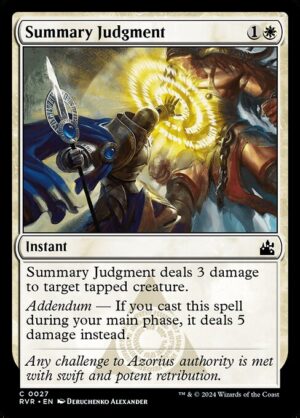 Summary Judgment<br /><span class="collector-number">Collector No. 27</span>