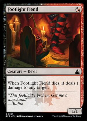 Footlight Fiend<br /><span class="collector-number">Collector No. 181</span>