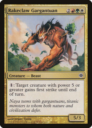 Rakeclaw Gargantuan<br /><span class="collector-number">Collector No. 186</span>