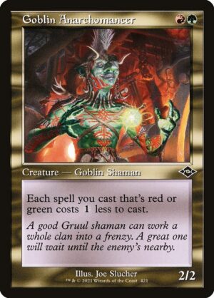 Goblin Anarchomancer (Retro Frame) - Foil<br /><span class="collector-number">Collector No. 421</span>